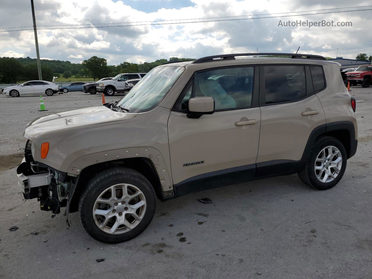 2015 Jeep Renegade Latitude Brown vin: ZACCJBBT0FPB55319