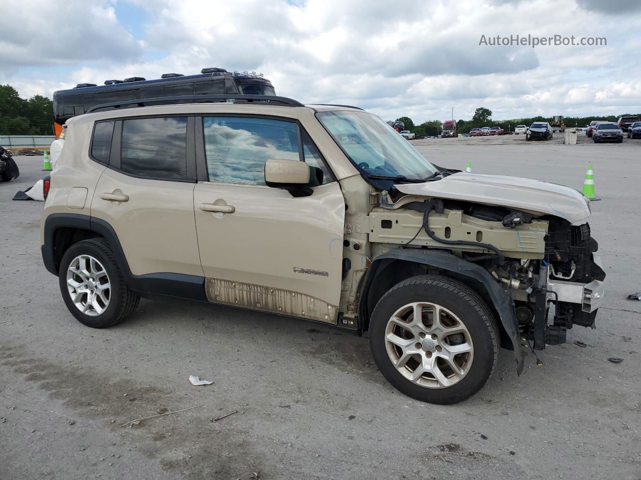 2015 Jeep Renegade Latitude Brown vin: ZACCJBBT0FPB55319