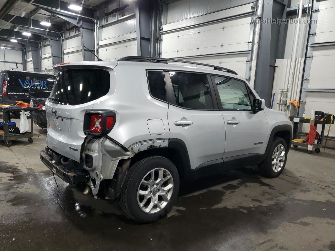 2015 Jeep Renegade Latitude Silver vin: ZACCJBBT0FPB55749