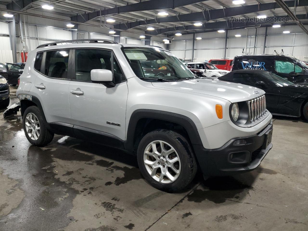 2015 Jeep Renegade Latitude Silver vin: ZACCJBBT0FPB55749