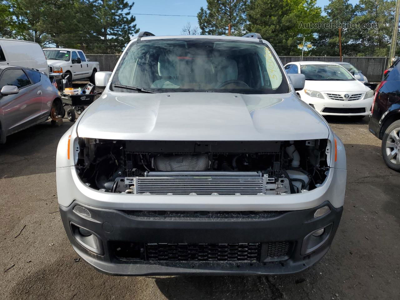 2015 Jeep Renegade Latitude Silver vin: ZACCJBBT0FPB62390