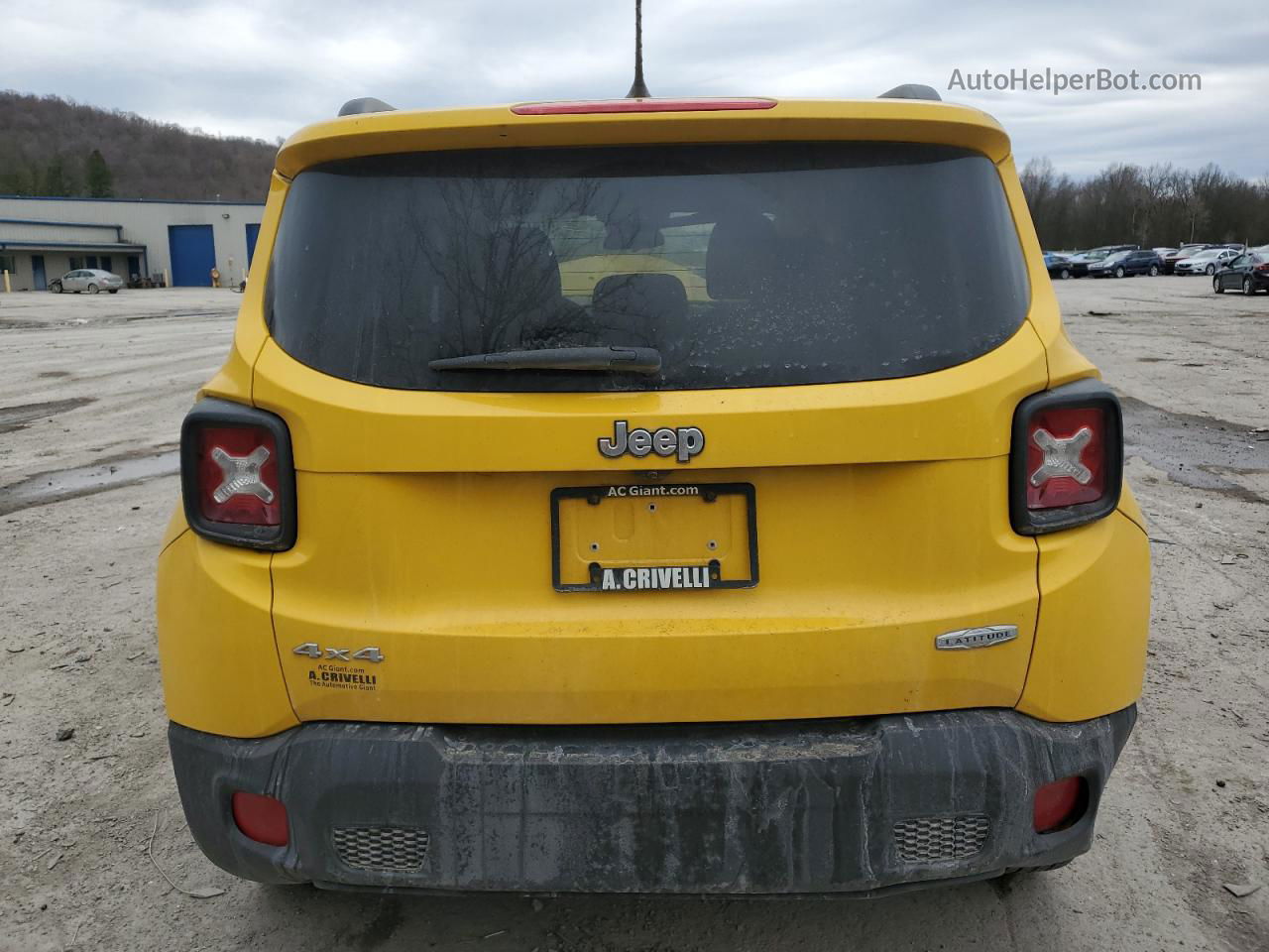 2015 Jeep Renegade Latitude Yellow vin: ZACCJBBT0FPB63980