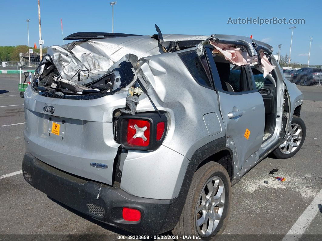 2015 Jeep Renegade Latitude Silver vin: ZACCJBBT0FPB65722