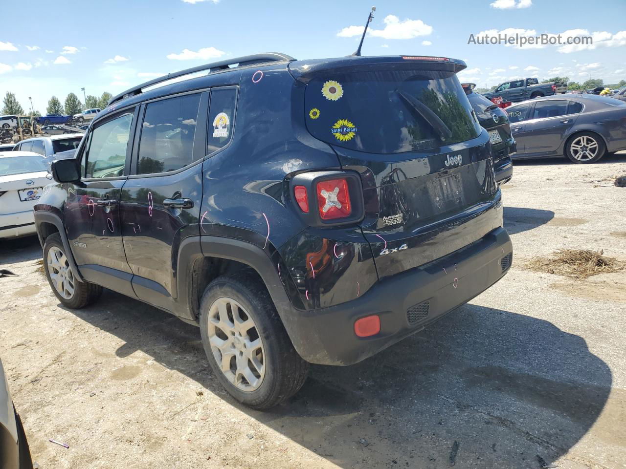 2015 Jeep Renegade Latitude Black vin: ZACCJBBT0FPB67202