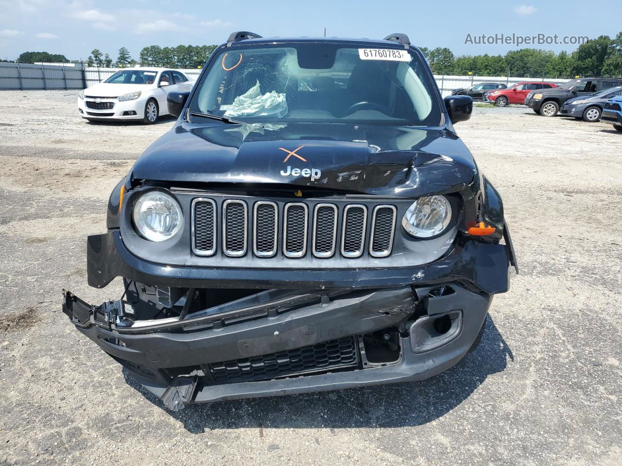 2015 Jeep Renegade Latitude Черный vin: ZACCJBBT0FPB69900