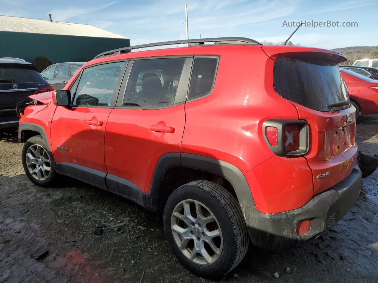 2015 Jeep Renegade Latitude Red vin: ZACCJBBT0FPB72347