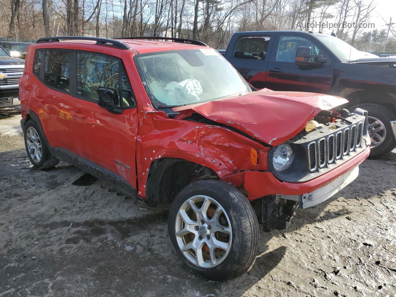 2015 Jeep Renegade Latitude Red vin: ZACCJBBT0FPB72347