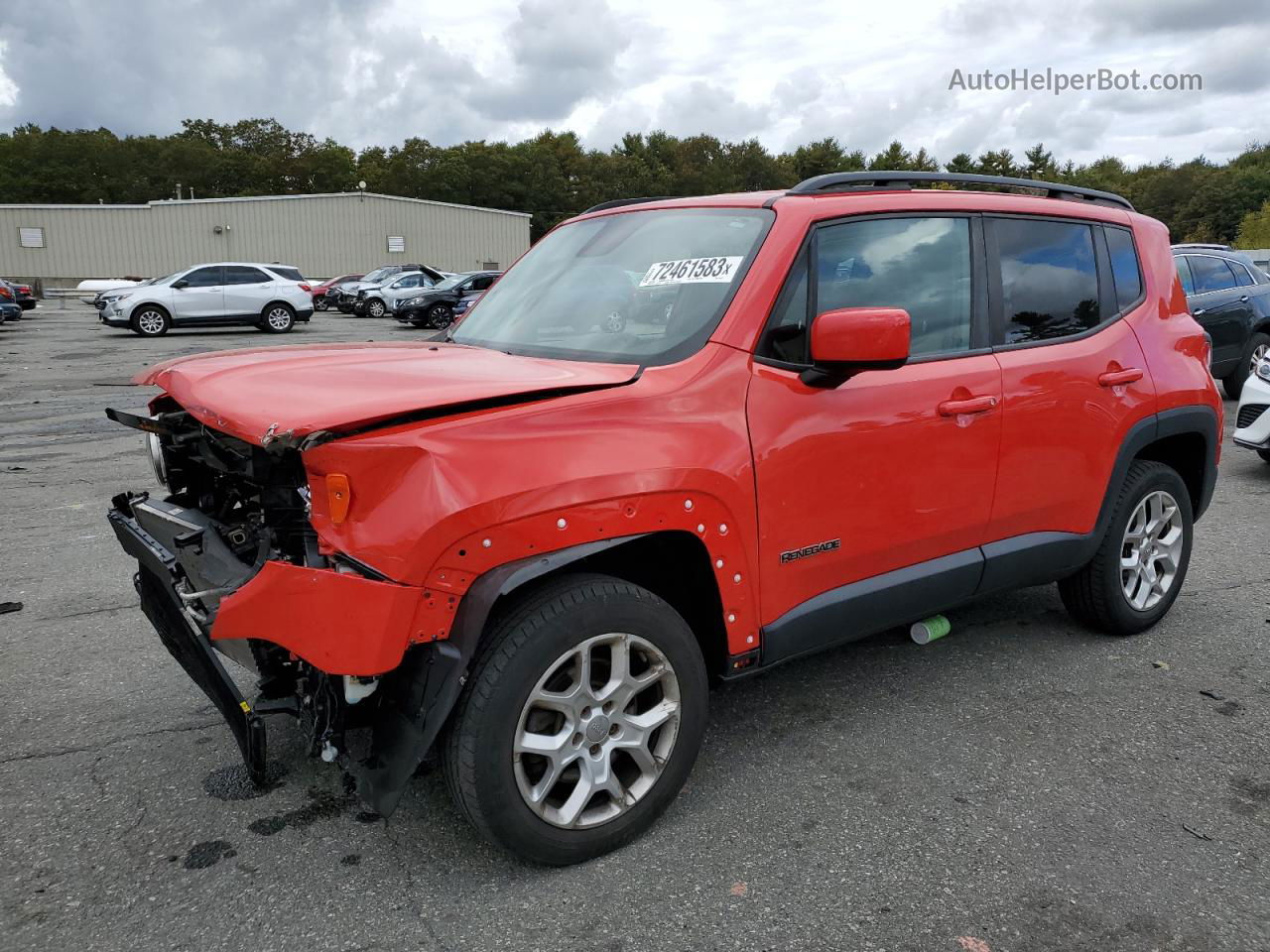 2015 Jeep Renegade Latitude Red vin: ZACCJBBT0FPB80337