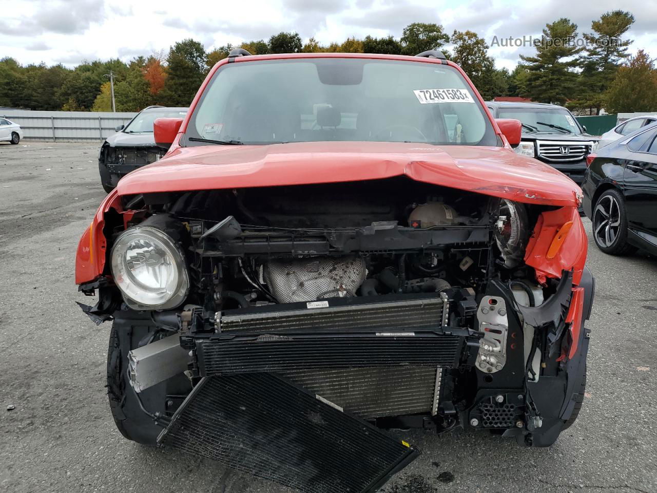 2015 Jeep Renegade Latitude Красный vin: ZACCJBBT0FPB80337