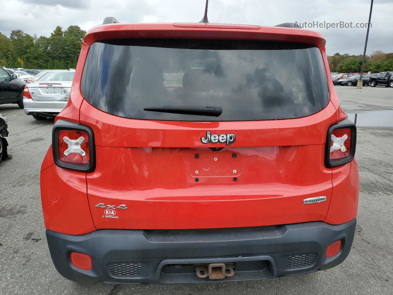 2015 Jeep Renegade Latitude Красный vin: ZACCJBBT0FPB80337