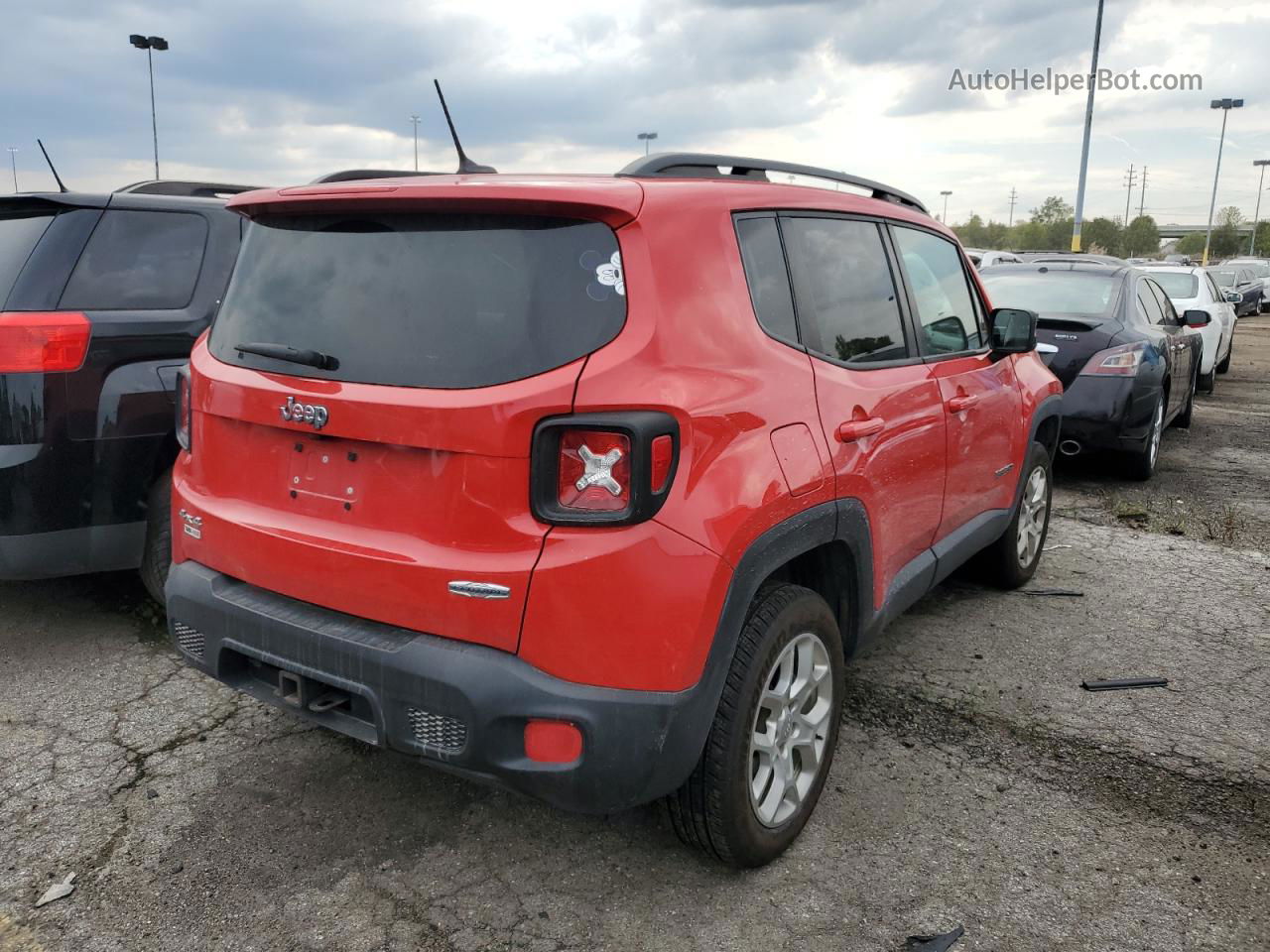 2015 Jeep Renegade Latitude Red vin: ZACCJBBT0FPB80533