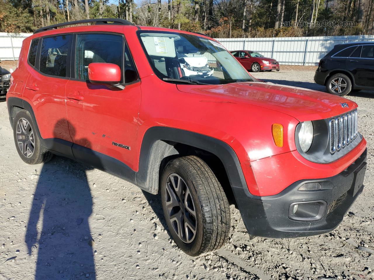 2015 Jeep Renegade Latitude Red vin: ZACCJBBT0FPC23221