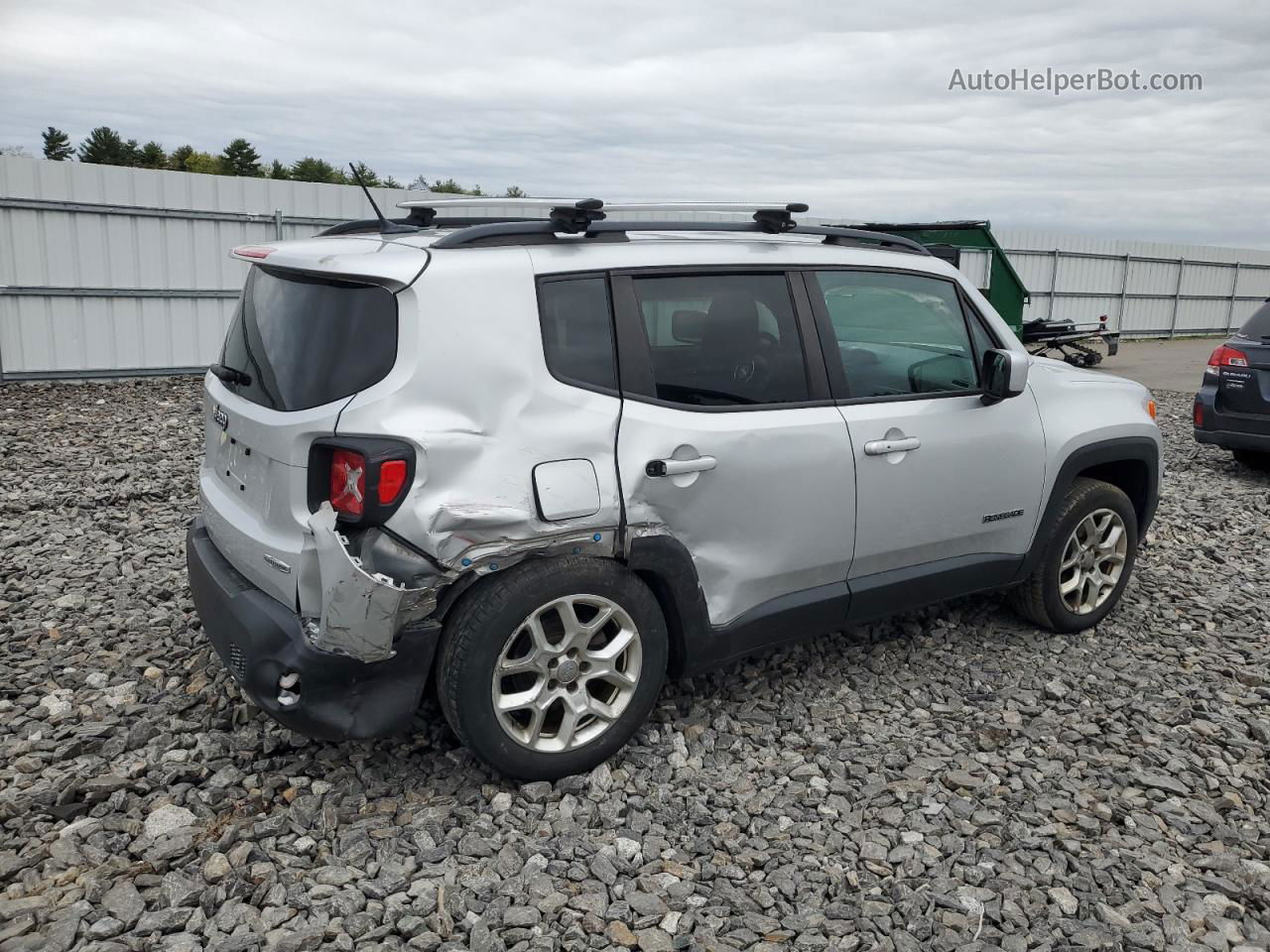 2015 Jeep Renegade Latitude Silver vin: ZACCJBBT0FPC26197