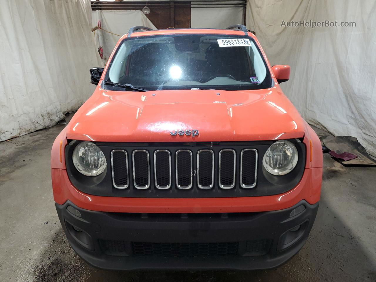 2015 Jeep Renegade Latitude Orange vin: ZACCJBBT0FPC32937