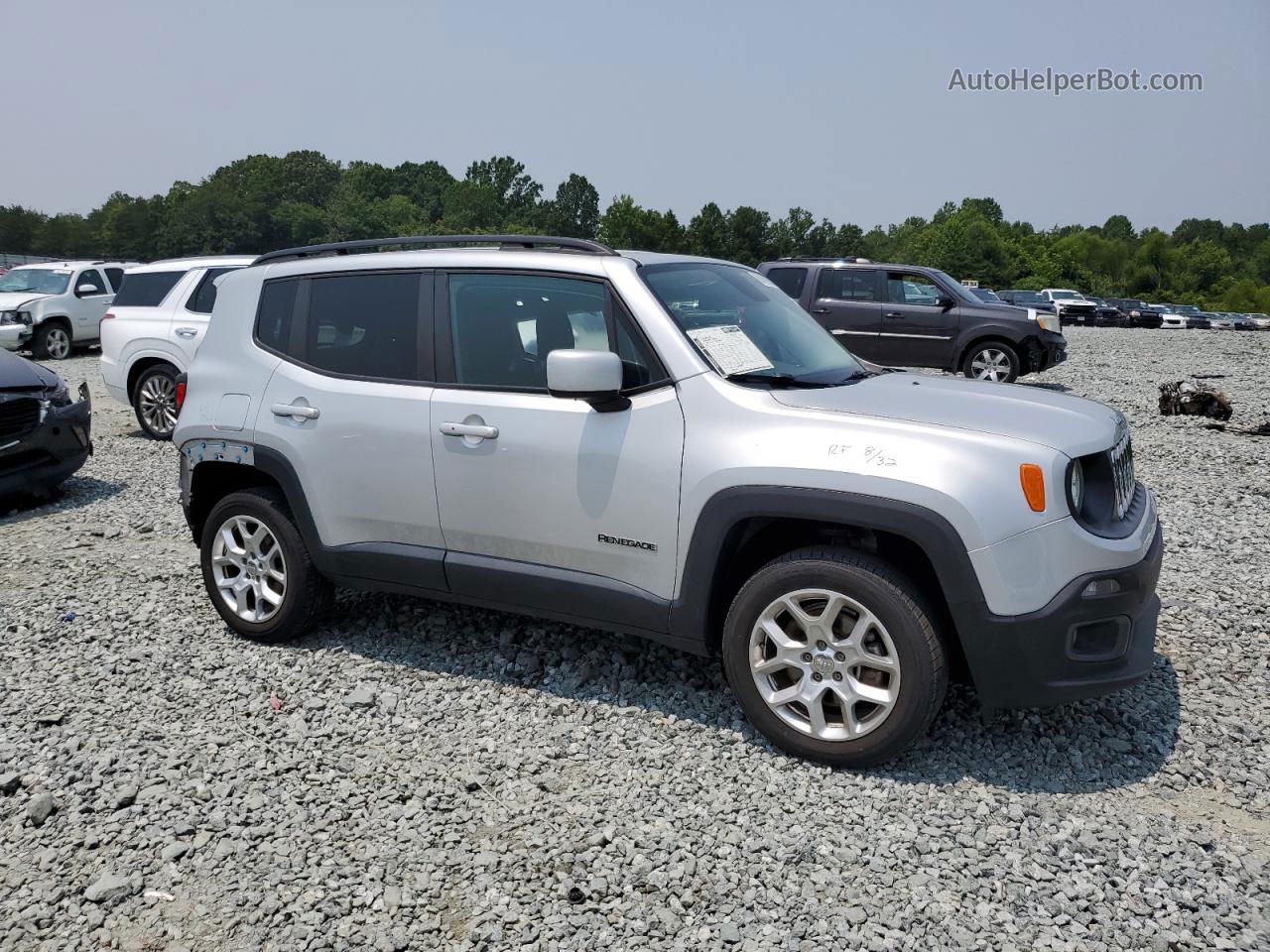 2015 Jeep Renegade Latitude Silver vin: ZACCJBBT1FPC26502