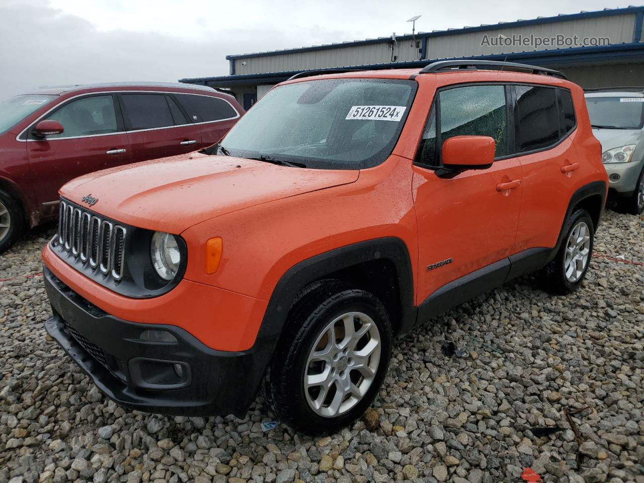 2015 Jeep Renegade Latitude Orange vin: ZACCJBBT2FPC15458