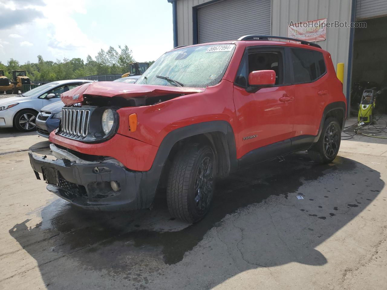 2015 Jeep Renegade Latitude Red vin: ZACCJBBT3FPB40396