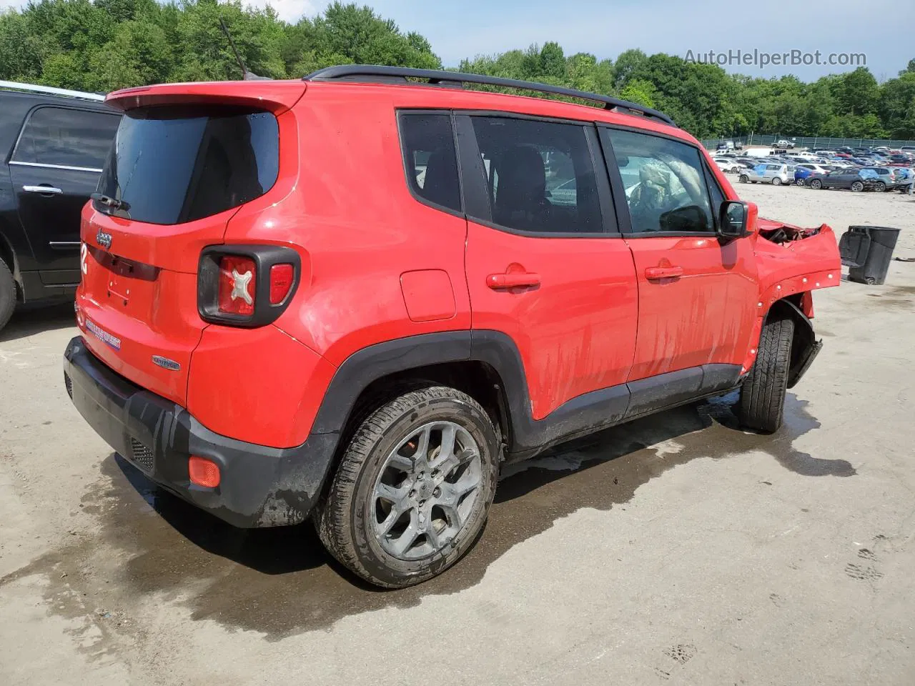 2015 Jeep Renegade Latitude Red vin: ZACCJBBT3FPB40396