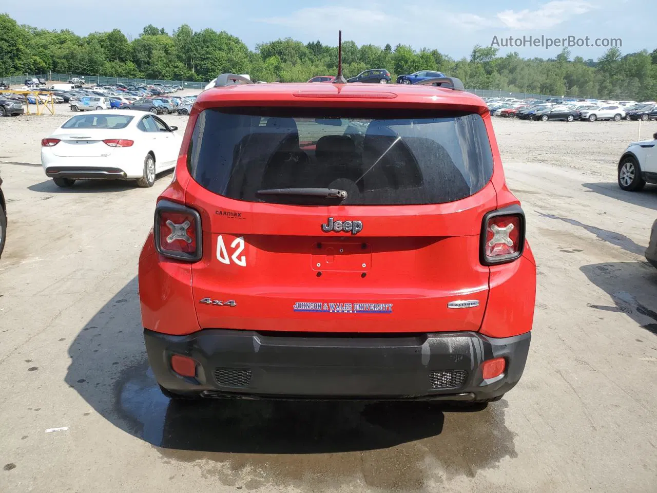 2015 Jeep Renegade Latitude Red vin: ZACCJBBT3FPB40396