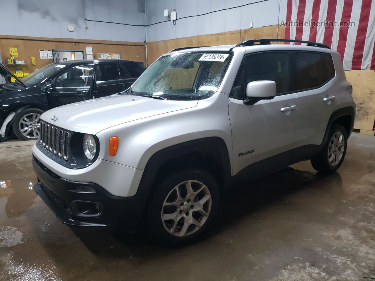 2015 Jeep Renegade Latitude Silver vin: ZACCJBBT3FPB45727