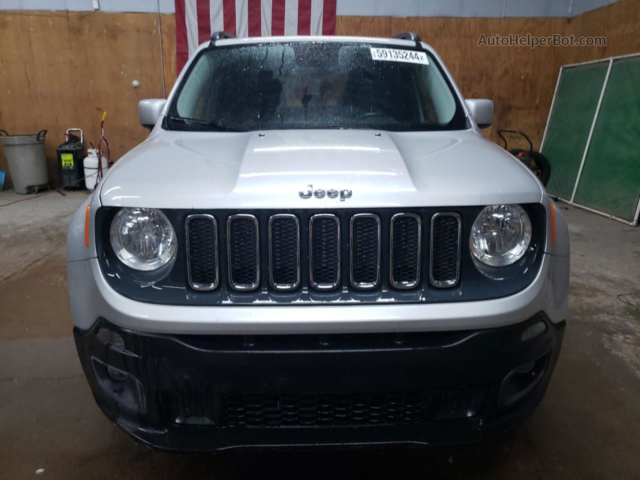 2015 Jeep Renegade Latitude Silver vin: ZACCJBBT3FPB45727