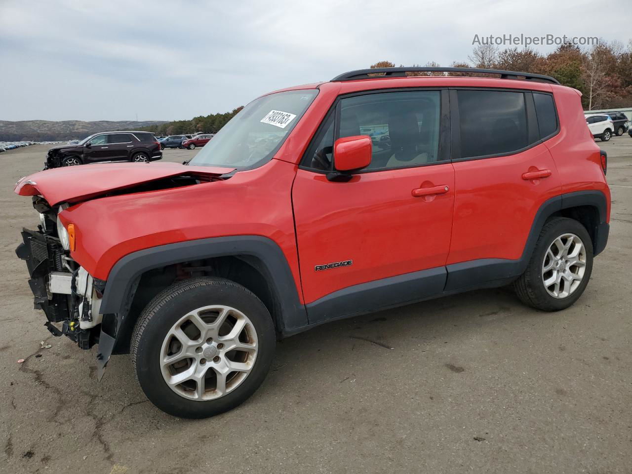 2015 Jeep Renegade Latitude Красный vin: ZACCJBBT3FPB47087