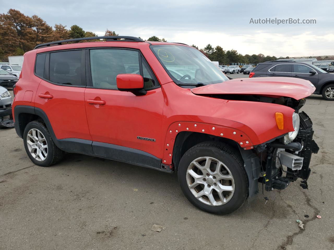 2015 Jeep Renegade Latitude Красный vin: ZACCJBBT3FPB47087