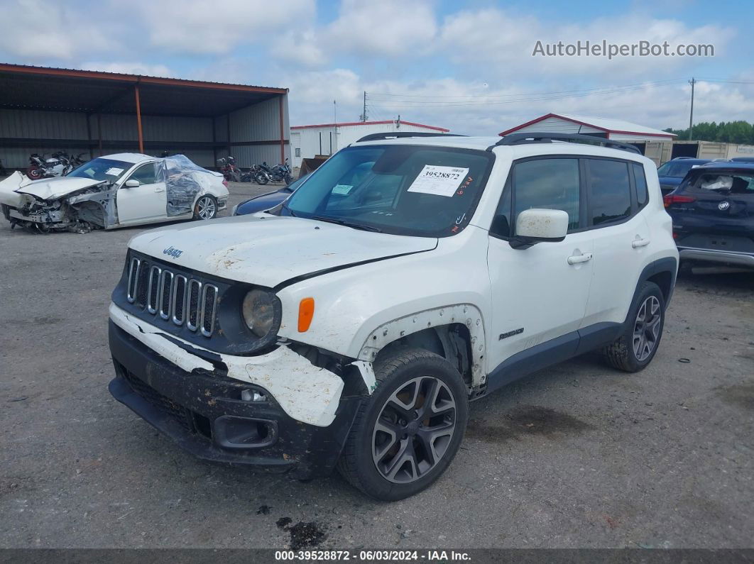 2015 Jeep Renegade Latitude White vin: ZACCJBBT4FPC14859