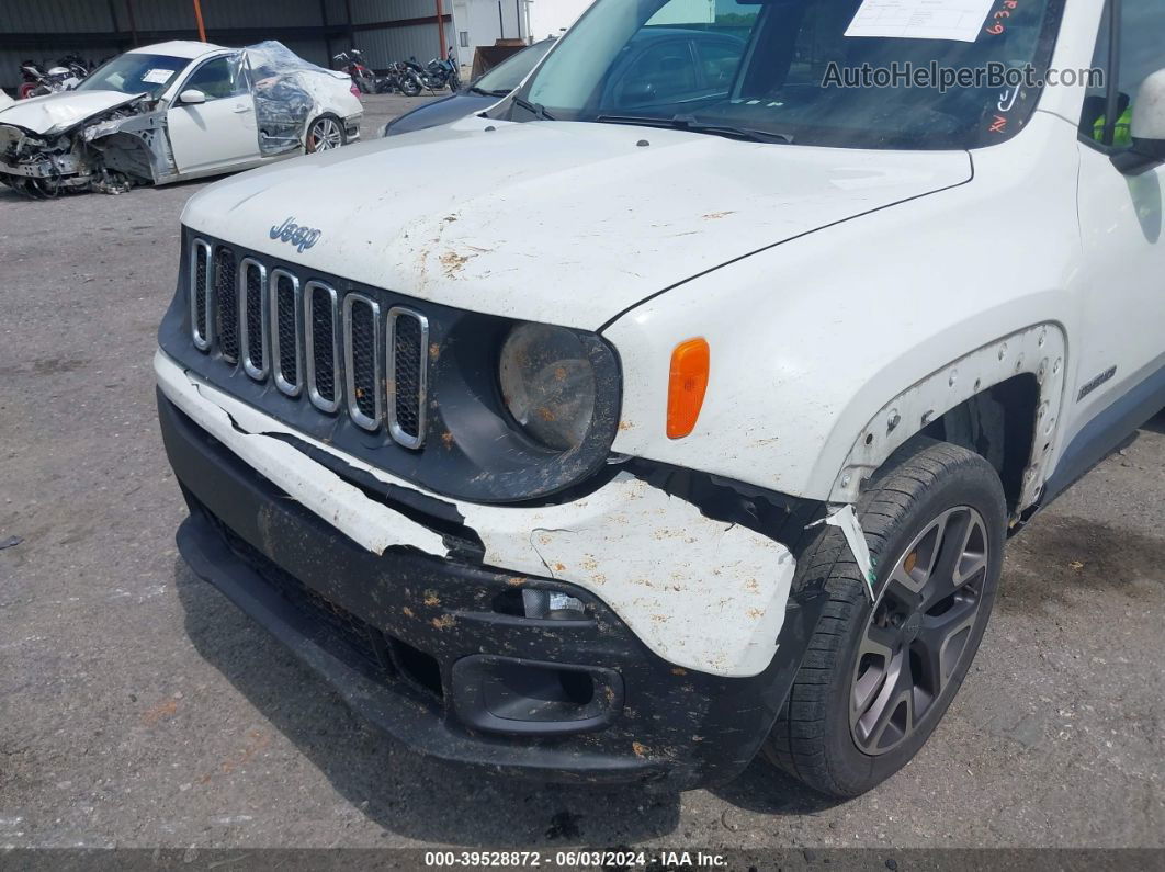 2015 Jeep Renegade Latitude White vin: ZACCJBBT4FPC14859