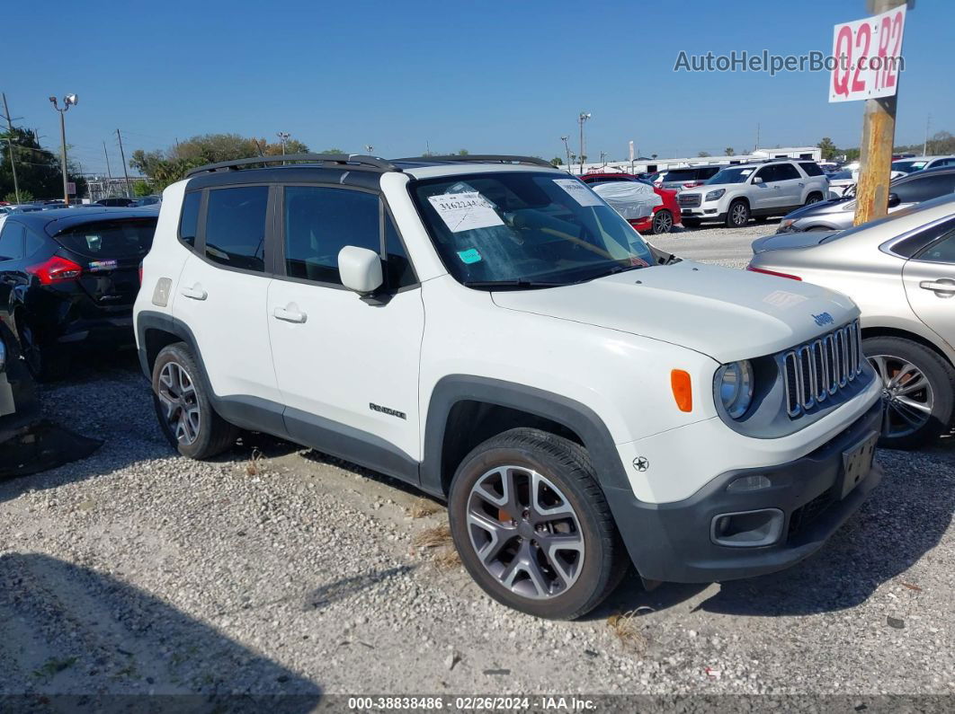 2015 Jeep Renegade Latitude White vin: ZACCJBBT5FPB33644