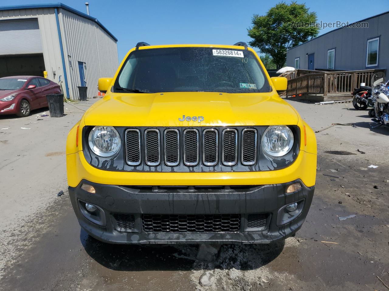 2015 Jeep Renegade Latitude Yellow vin: ZACCJBBT5FPC09377