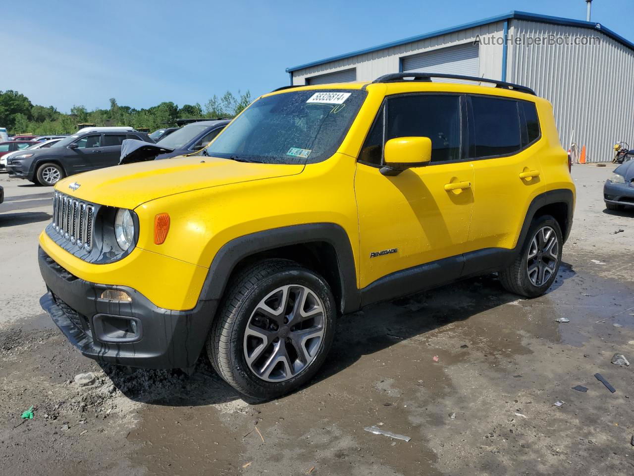 2015 Jeep Renegade Latitude Желтый vin: ZACCJBBT5FPC09377