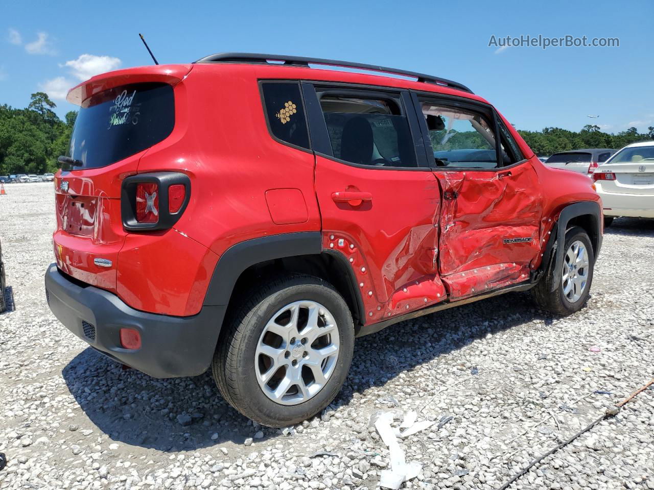 2015 Jeep Renegade Latitude Red vin: ZACCJBBT6FPB85090