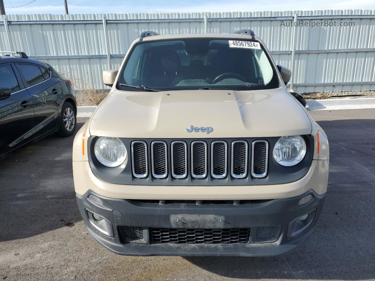 2015 Jeep Renegade Latitude Beige vin: ZACCJBBT7FPB92422