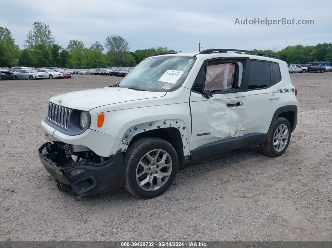 2015 Jeep Renegade Latitude White vin: ZACCJBBT7FPB94445