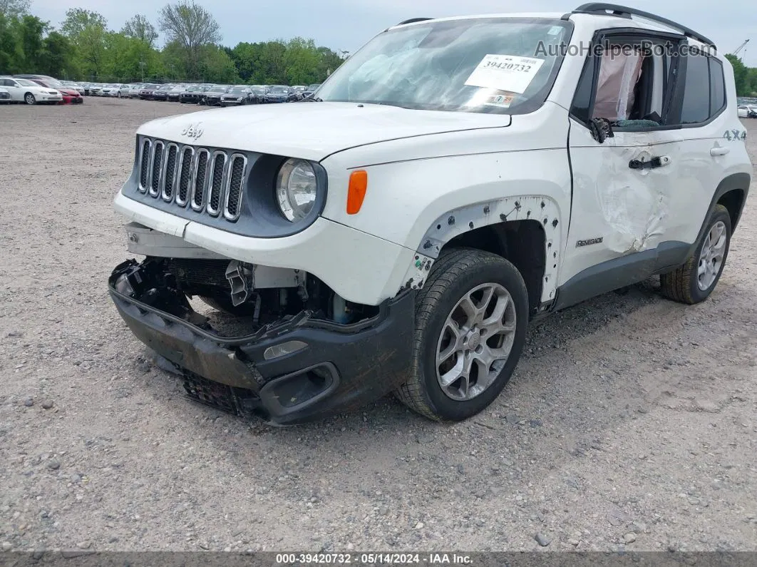 2015 Jeep Renegade Latitude White vin: ZACCJBBT7FPB94445