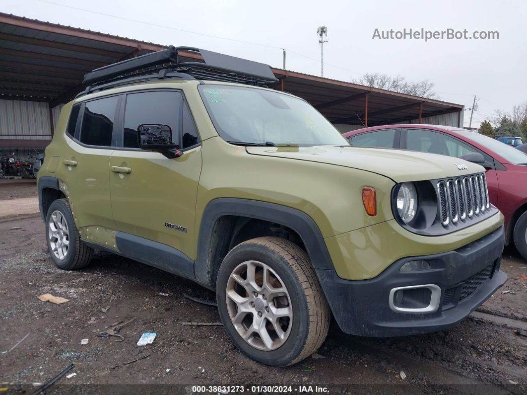 2015 Jeep Renegade Latitude Green vin: ZACCJBBT8FPB28146