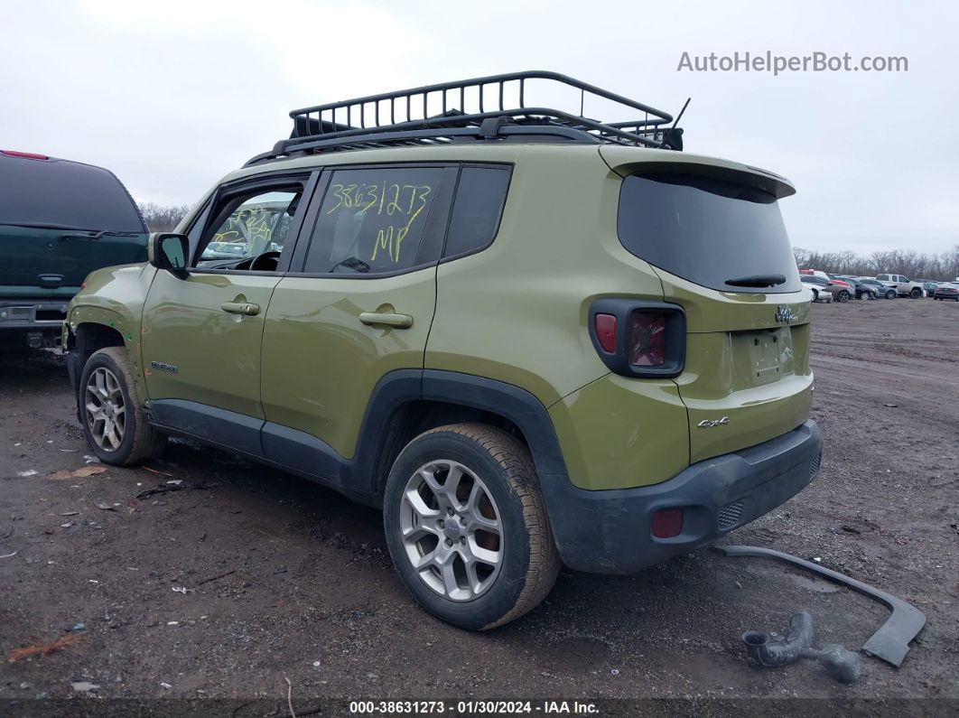 2015 Jeep Renegade Latitude Green vin: ZACCJBBT8FPB28146