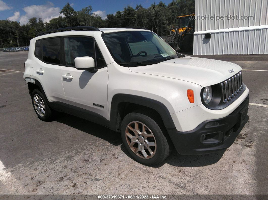 2015 Jeep Renegade Latitude White vin: ZACCJBBT8FPB39034