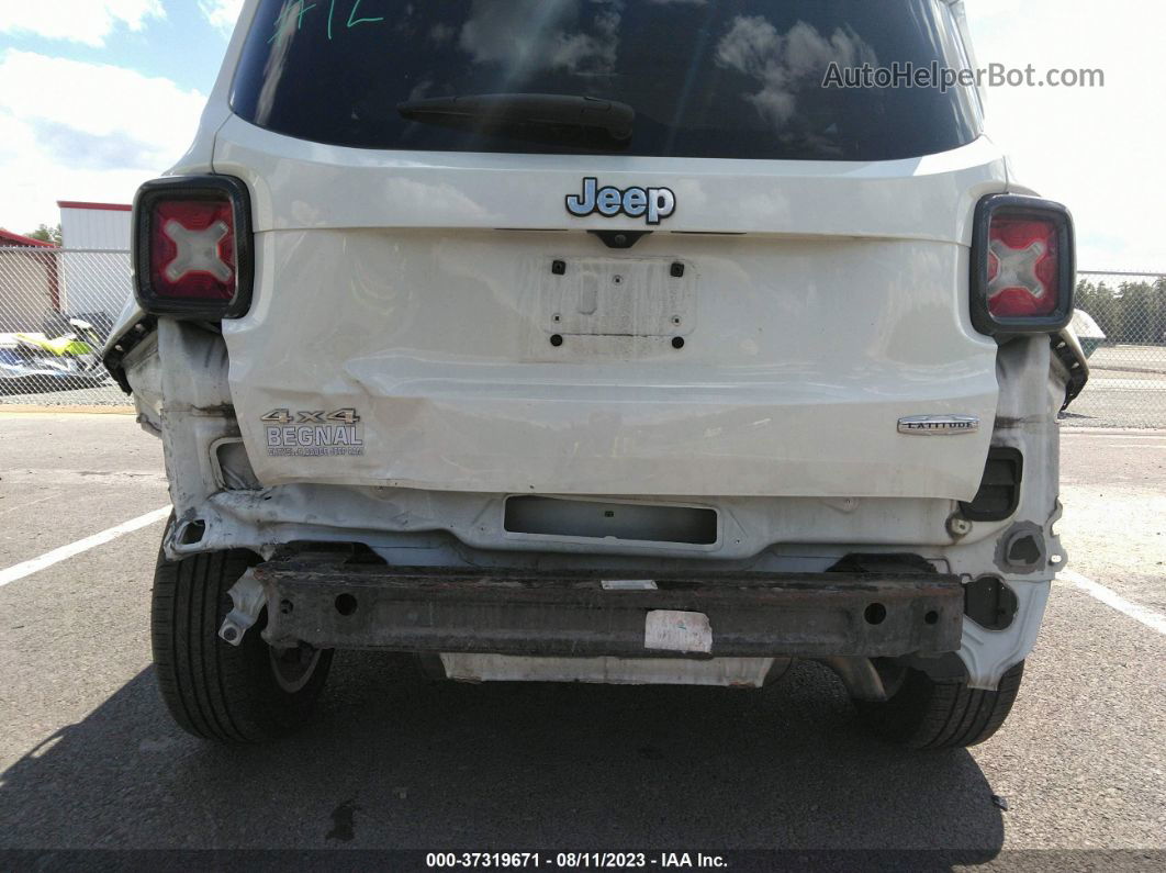 2015 Jeep Renegade Latitude White vin: ZACCJBBT8FPB39034