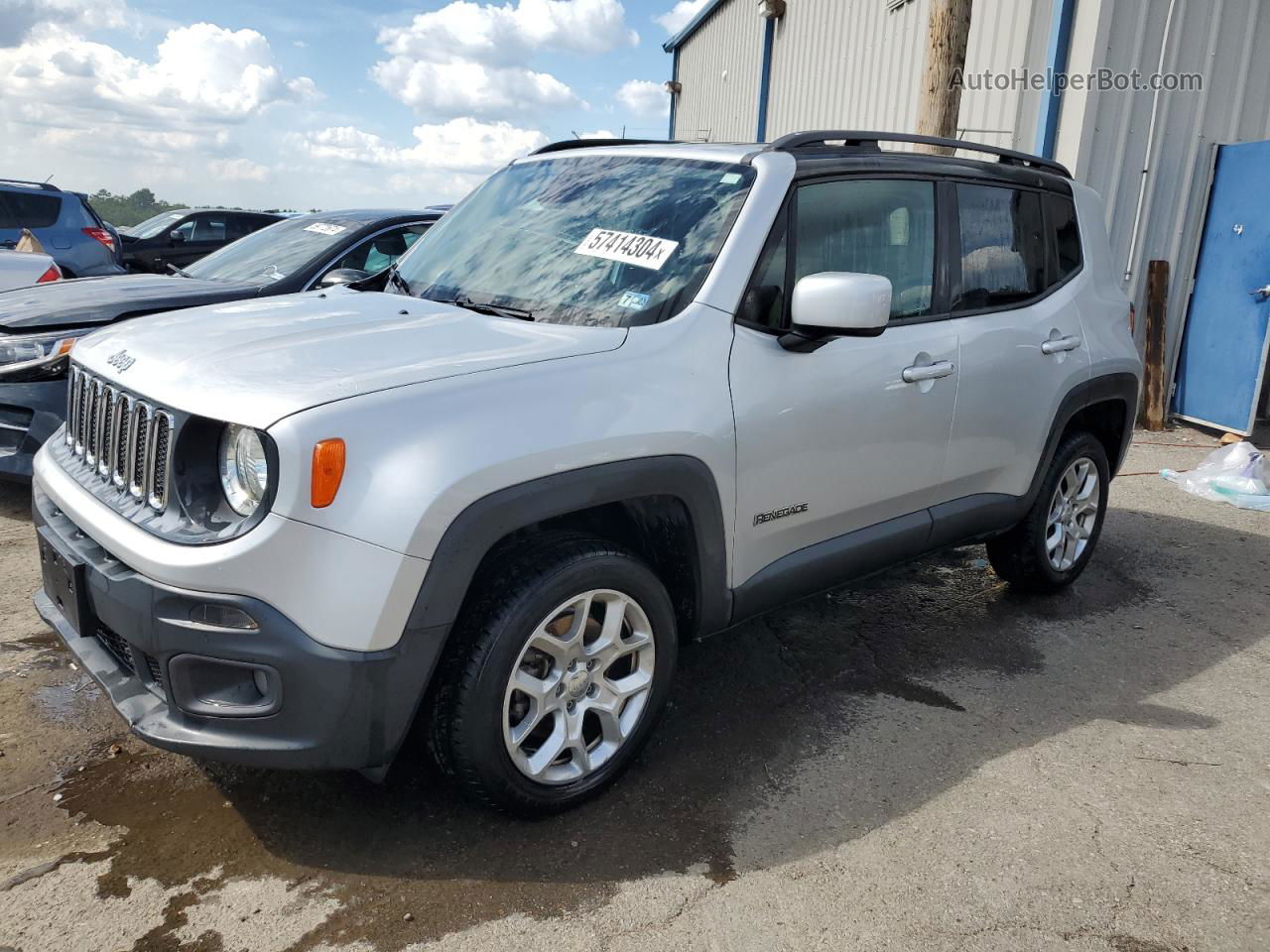 2015 Jeep Renegade Latitude Silver vin: ZACCJBBT8FPB50647