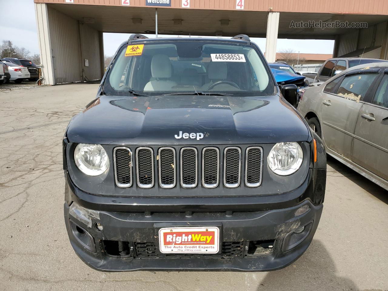 2015 Jeep Renegade Latitude Black vin: ZACCJBBT8FPB88637