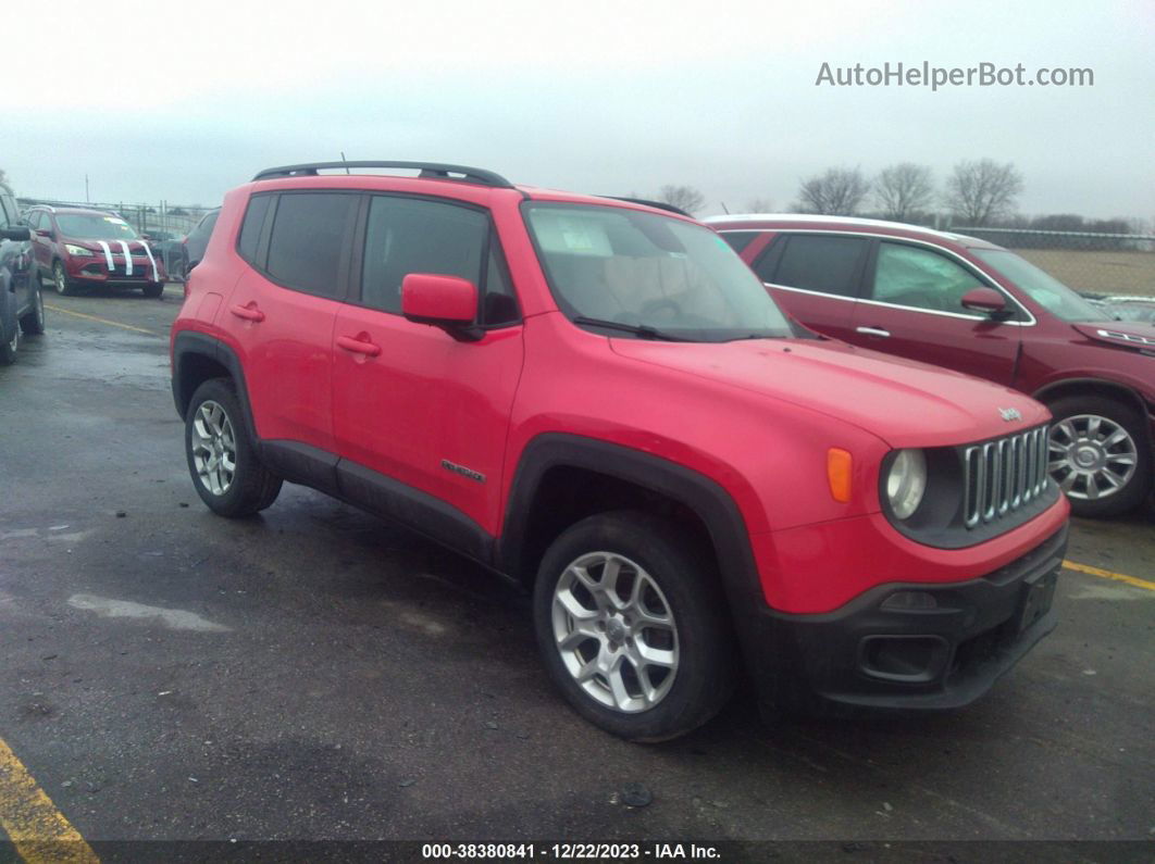 2015 Jeep Renegade Latitude Red vin: ZACCJBBT8FPB93529