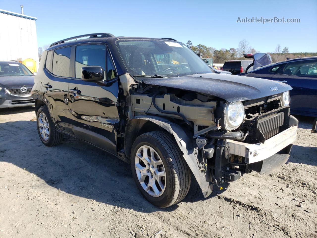 2015 Jeep Renegade Latitude Black vin: ZACCJBBT8FPC23046