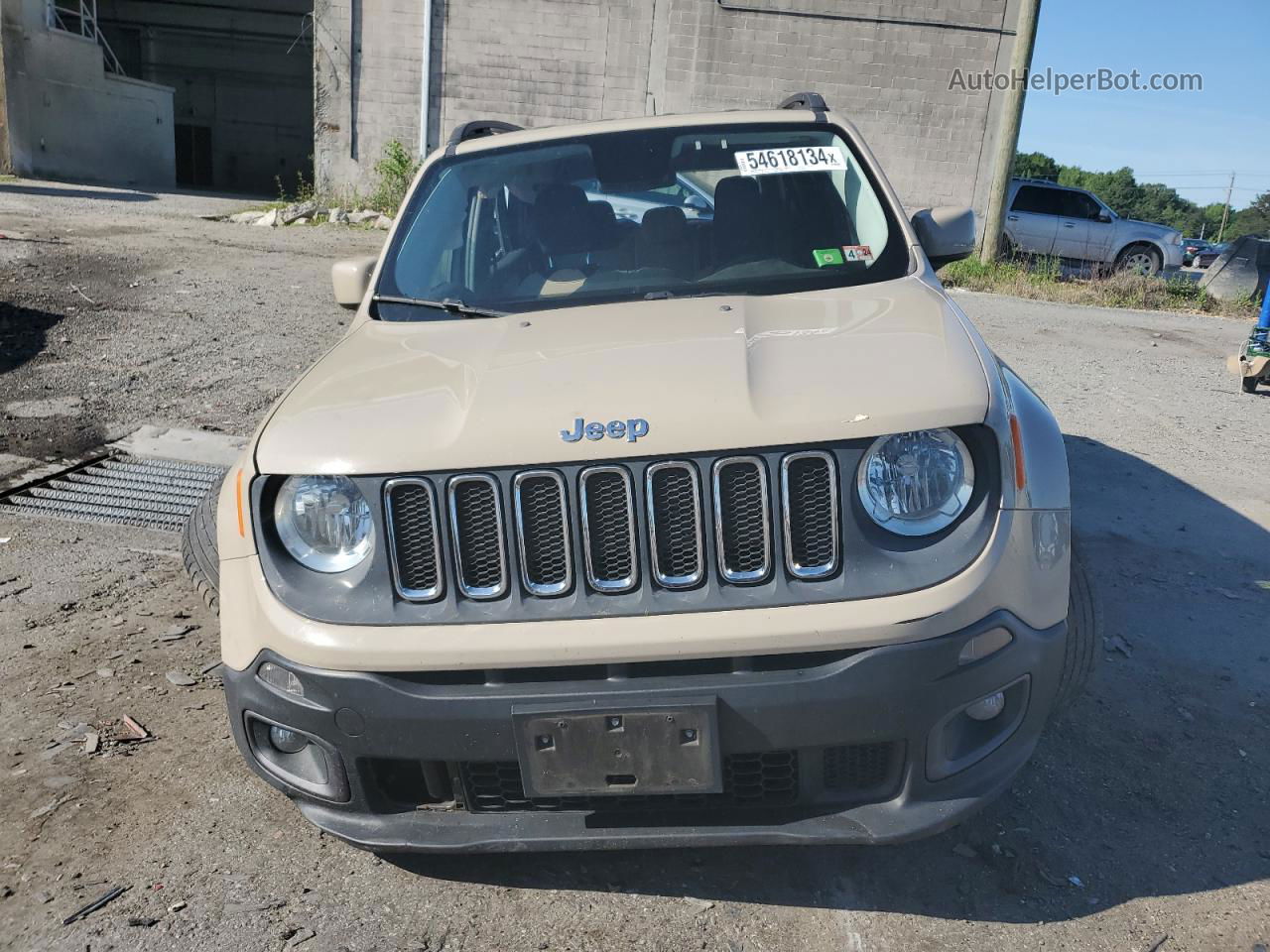 2015 Jeep Renegade Latitude Beige vin: ZACCJBBT8FPC26612