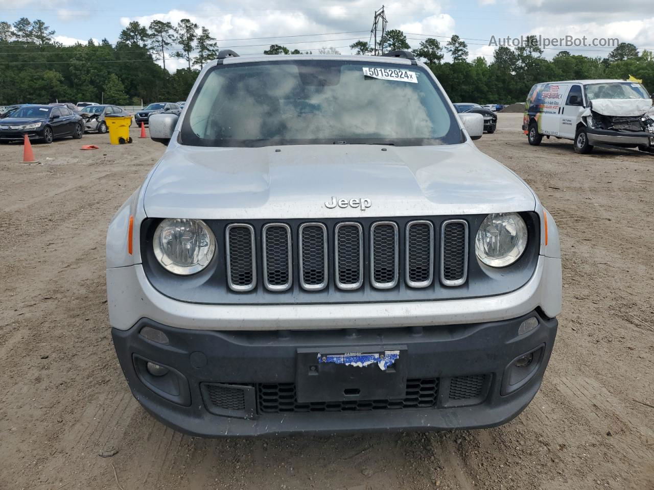 2015 Jeep Renegade Latitude Silver vin: ZACCJBBTXFPB34661