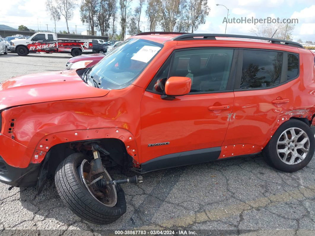 2015 Jeep Renegade Latitude Orange vin: ZACCJBBTXFPB37284