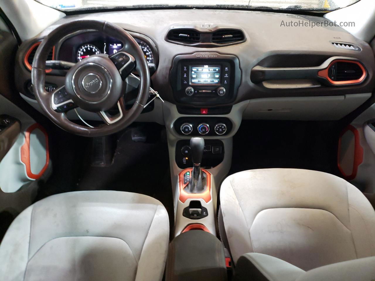 2015 Jeep Renegade Latitude White vin: ZACCJBBTXFPB40928