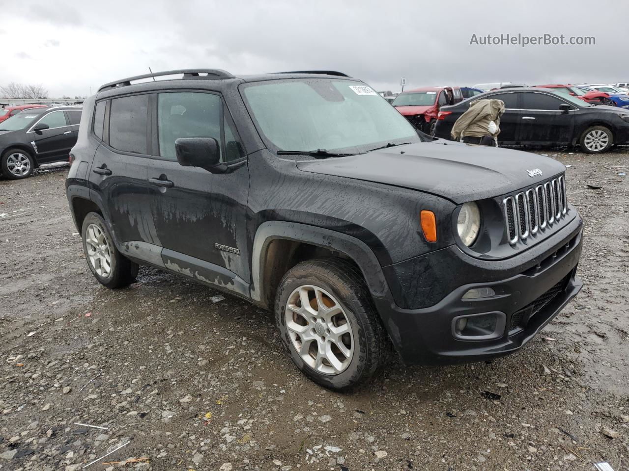 2015 Jeep Renegade Latitude Black vin: ZACCJBBTXFPB98182