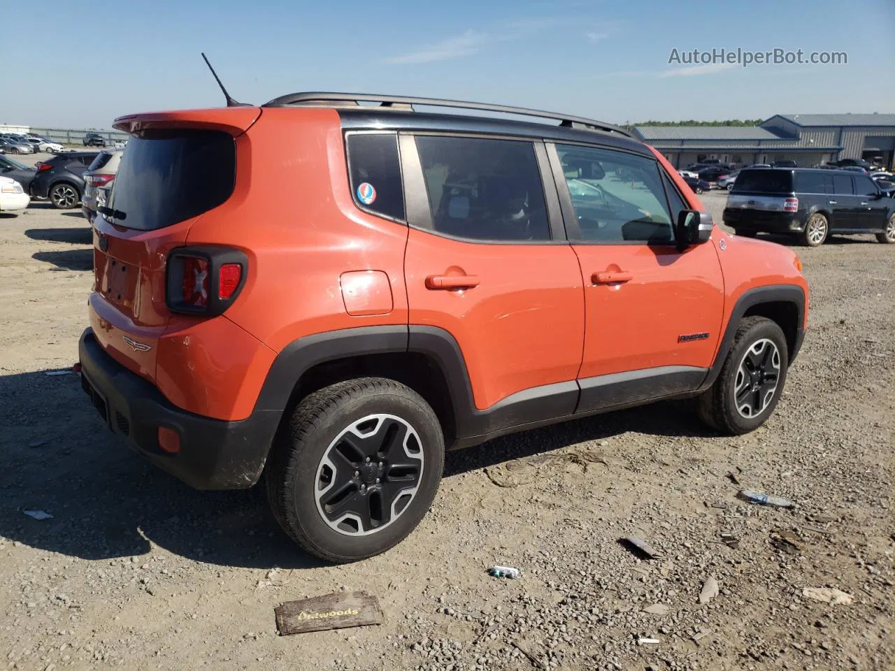 2017 Jeep Renegade Trailhawk Оранжевый vin: ZACCJBCB0HPF58522